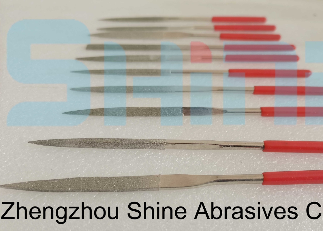 10 miếng kim cương kim tự thép File Set 5mm Shank cho đồ trang sức Filing thủy tinh kim loại Mold làm