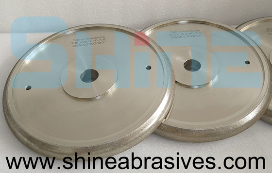 305mm 1A1 CBN bánh mài Vỏ kim cương điện áp cho lưỡi cưa băng