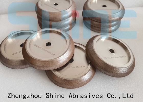 127x22.2x12.7mm Đốm sắc nét CBN điện áp cho cưa băng