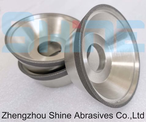 100mm 11V9 nhựa liên kết CBN / kim cương trượt bánh xe cho CNC dụng cụ trượt