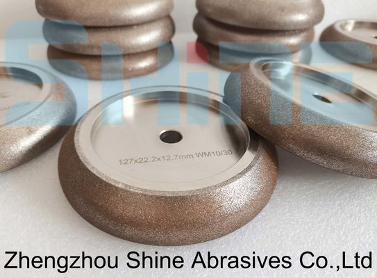 Thợ mài dây chuyền 5 " 10/30 ° CBN bánh nghiền cho gỗ Mizer Bandsaw