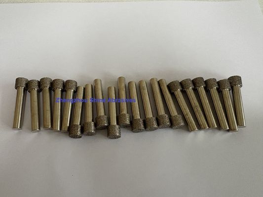 Đầu mài CBN mạ điện cán 6mm dùng cho mài trong và làm sạch ba via