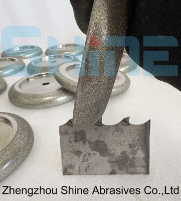 127mm 5 Inch Bánh mài băng cưa mạ điện CBN, định hình răng tùy chỉnh theo bản vẽ lưỡi cưa